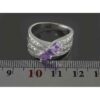 Lila Amethyst Silberring für Damen Nastaran