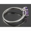 Lila Amethyst Silberring für Damen Zarif