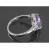 Lila Amethyst Silberring für Damen Nazi