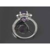 Lila Amethyst Silberring für Damen Delbar