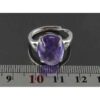 Lila Amethyst Silberring für Damen Damle