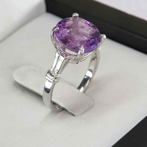Lila Amethyst Silberring für Damen Mahshid