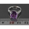 Lila Amethyst Silberring für Damen Mahshid