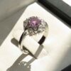 Lila Amethyst Silberring für Damen Setareh