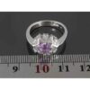 Lila Amethyst Silberring für Damen Setareh
