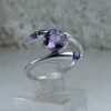 Lila Amethyst Silberring für Damen Asli