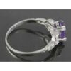 Lila Amethyst Silberring für Damen Nazanin