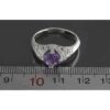 Lila Amethyst Silberring für Damen Sahar