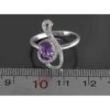 Lila Amethyst Silberring für Damen
