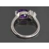 Lila Amethyst Silberring für Damen Mehrnaz