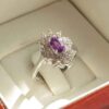 Lila Amethyst Silberring für Damen Sarvenaz
