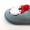 Weiche blaue Hausschuhe für Damen Modell Penguin