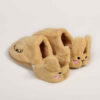 Weiche Plüschhausschuhe für Damen Modell Rabbit