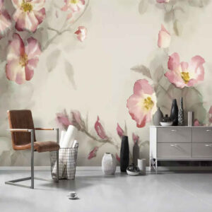 Weißes Blumengemälde Modell Himmel für moderne Innenräume
