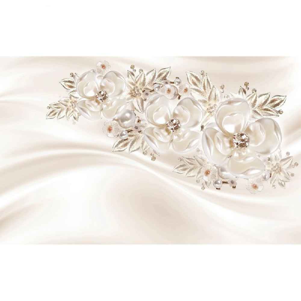 Weißes Blumengemälde Modell Navazesh für moderne Innenräume