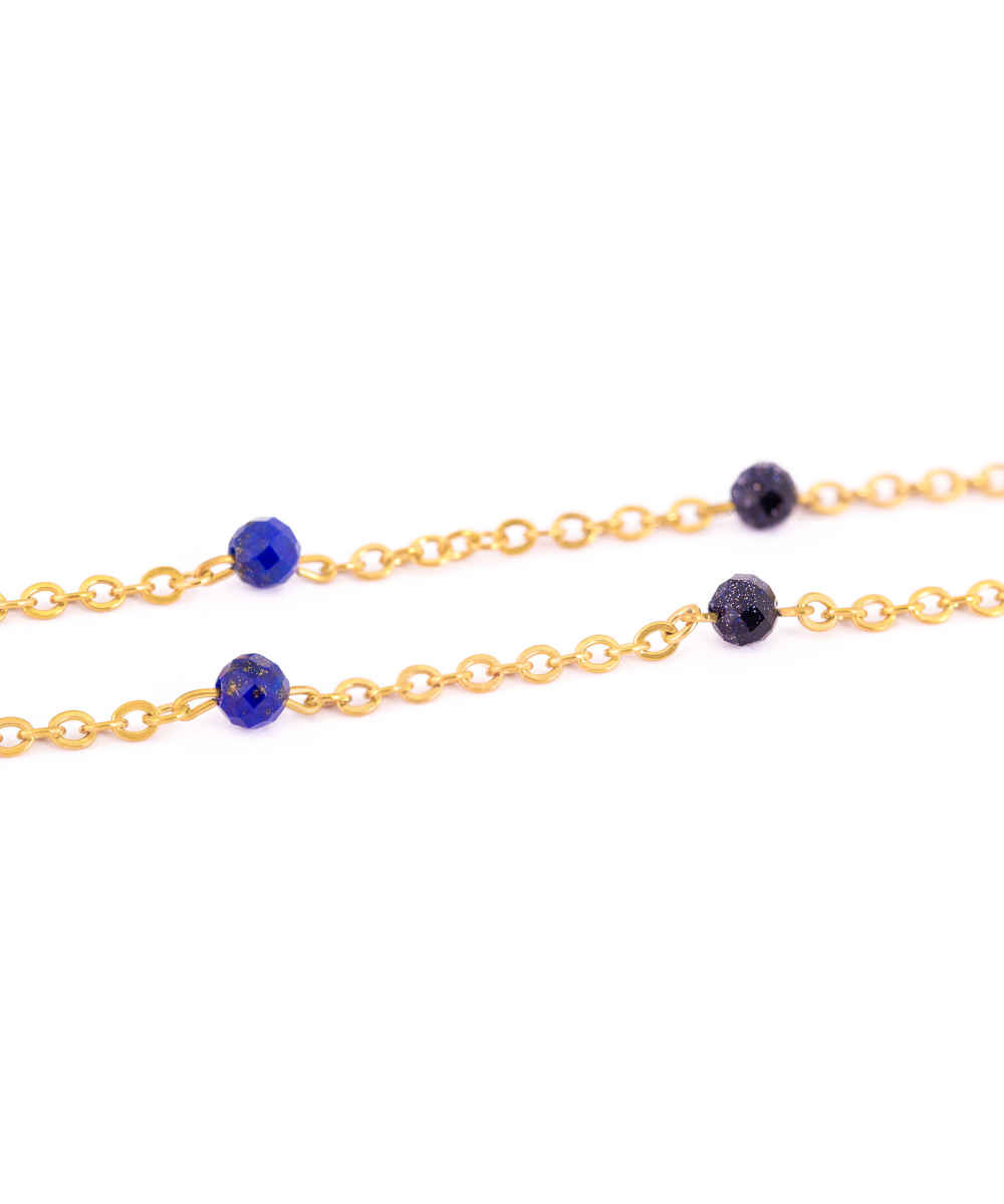 Persische vergoldete Halskette für Damen Janan mit bösem Blick