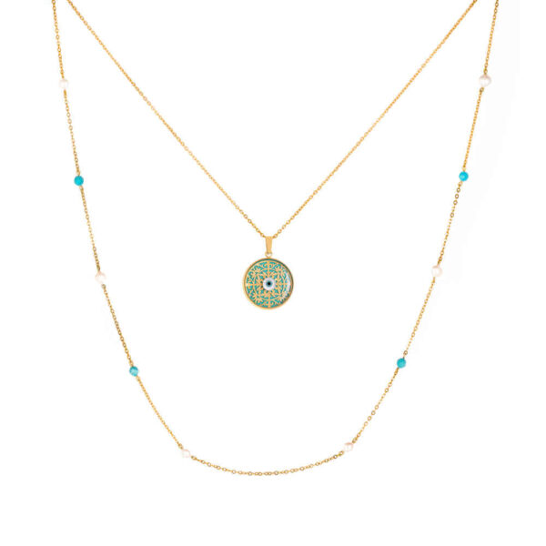 Persische vergoldete Halskette für Damen Louisa