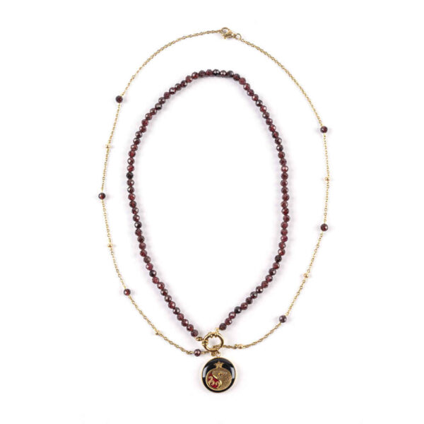 Persische vergoldete Halskette für Damen Künstlerisch Nazli