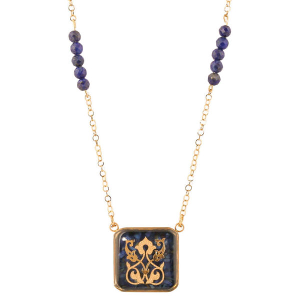 Persische vergoldete Halskette für Damen Künstlerisch Tamis