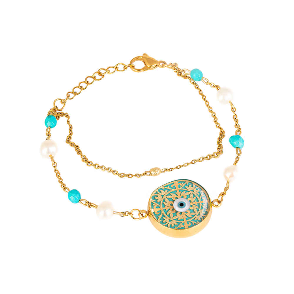 Persisches Perlenarmband für Damen – Cheshm Nazar Design