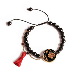Persisches Perlenarmband für Damen – Schwarzer Anar