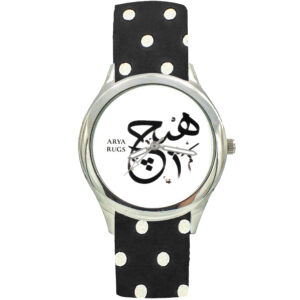Damen Florale Boho Stoffband-Uhr – Persische Kalligraphie Hich