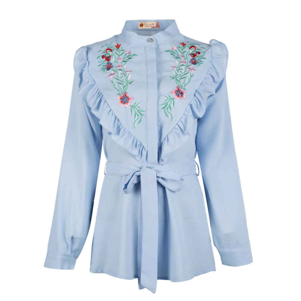 Damen Besticktes Hemd Modell Tulika