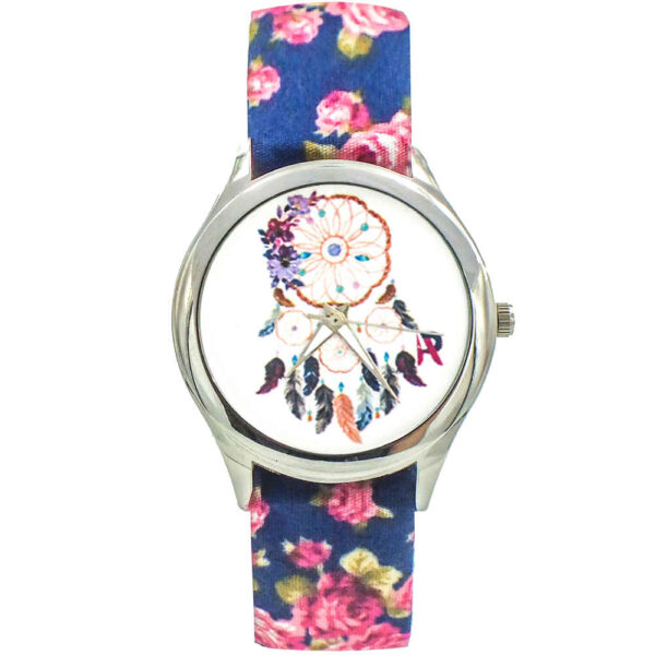 Damen Florale Liberty Boho Stoffband-Uhr – Dream Catcher