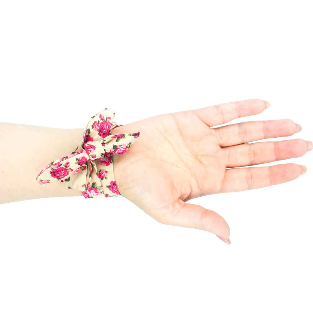 Damen Florale Boho Stoffband-Uhr – Persische Kalligraphie In Niz Bogzarad