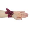 Damen Florale Bohemian Stoffband-Uhr – Persische Kalligraphie Khoda Ba Man Ast