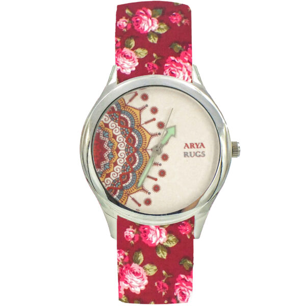 Damen Florale Liberty Boho Stoffband-Uhr – Karin