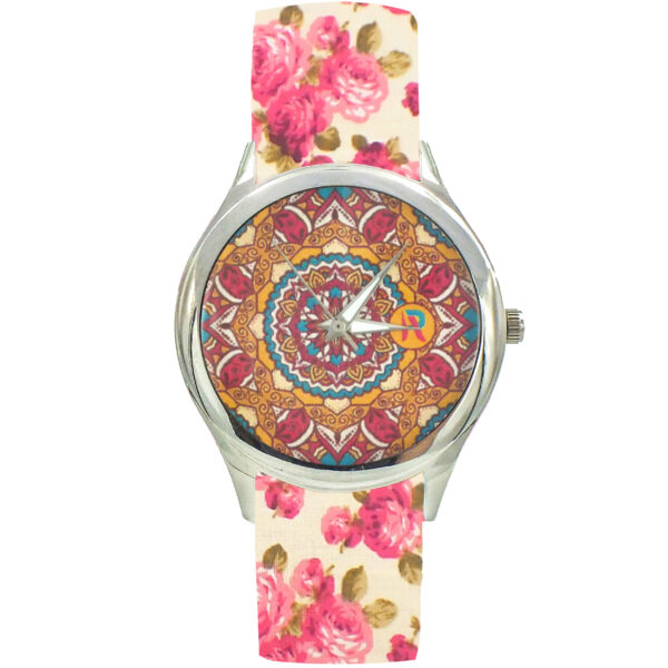 Damen Florale Liberty Boho Stoffband-Uhr – Mahla