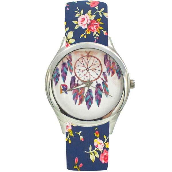 Damen Florale Liberty Bohemian Stoffband-Uhr – Vafa
