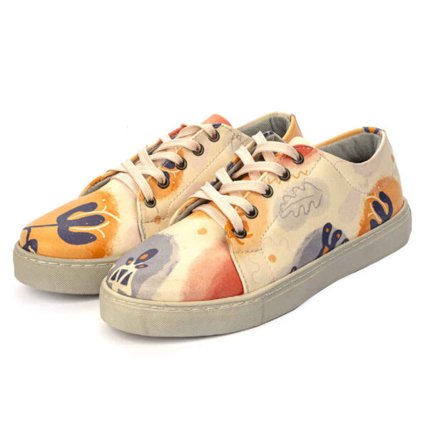 Graffiti-Print Sneakers - Damenchic Freizeitschuhe Modell Alice
