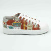 Graffiti-Print Sneakers - Damenchic Freizeitschuhe Modell Cartoon