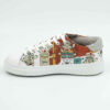 Graffiti-Print Sneakers - Damenchic Freizeitschuhe Modell Cartoon