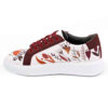Graffiti-Print Sneakers - Damenchic Freizeitschuhe Modell Fox