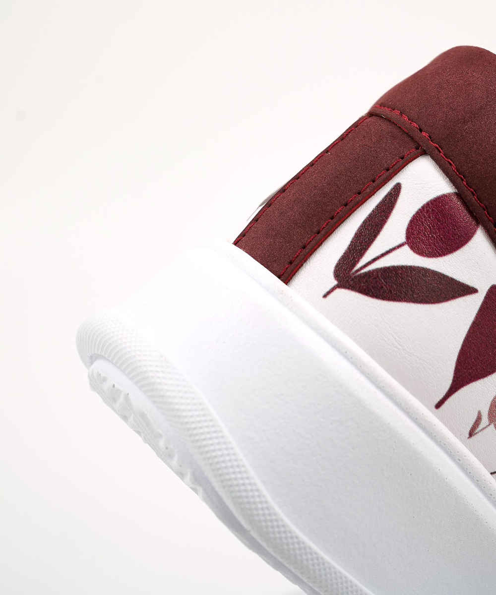 Graffiti-Print Sneakers – Damenchic Freizeitschuhe Modell Fox