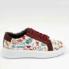 Graffiti-Print Sneakers - Damenchic Freizeitschuhe Modell Gmoment