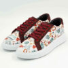 Graffiti-Print Sneakers - Damenchic Freizeitschuhe Modell Gmoment