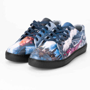 Graffiti-Print Sneakers – Damenchic Freizeitschuhe Modell Harry Potter