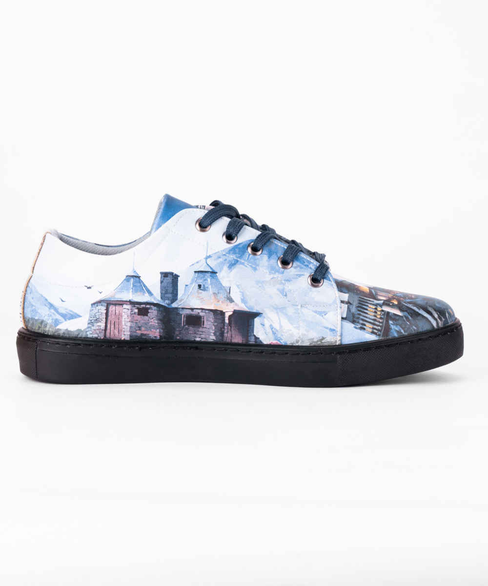 Graffiti-Print Sneakers – Damenchic Freizeitschuhe Modell Harry Potter