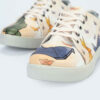 Graffiti-Print Sneakers - Damenchic Freizeitschuhe Modell Kangaroo
