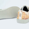 Graffiti-Print Sneakers - Damenchic Freizeitschuhe Modell Kangaroo
