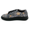 Graffiti-Print Sneakers - Damenchic Freizeitschuhe Modell Nature