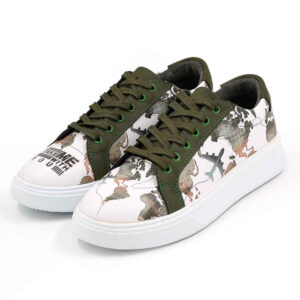 Graffiti-Print Sneakers – Damenchic Freizeitschuhe Modell Rana