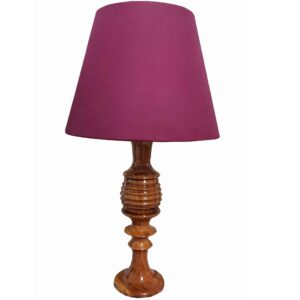 Akzent Holz-Tischlampe Handgefertigt Zereshki