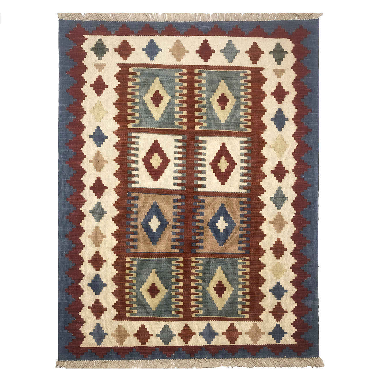Persischer Woll Kelim Teppich traditionell handgewebt Modell Hanan