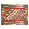 Authentischer Persischer Woll Kelim Teppich traditionell handgewebt in Firuzabad geometrisch
