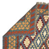 Authentischer Persischer Woll Kelim Teppich handgewebt in Kerman Blumen
